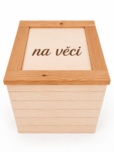 Dřevěná bedna - Smrkové dřevo - střední Dřevěná bedna - Smrkové dřevo - střední: Na věci