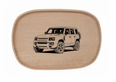 Dřevěný podnos z bukového masivu - Motiv Auto, Moto Podnosy - Auto, Moto: Terénní auto