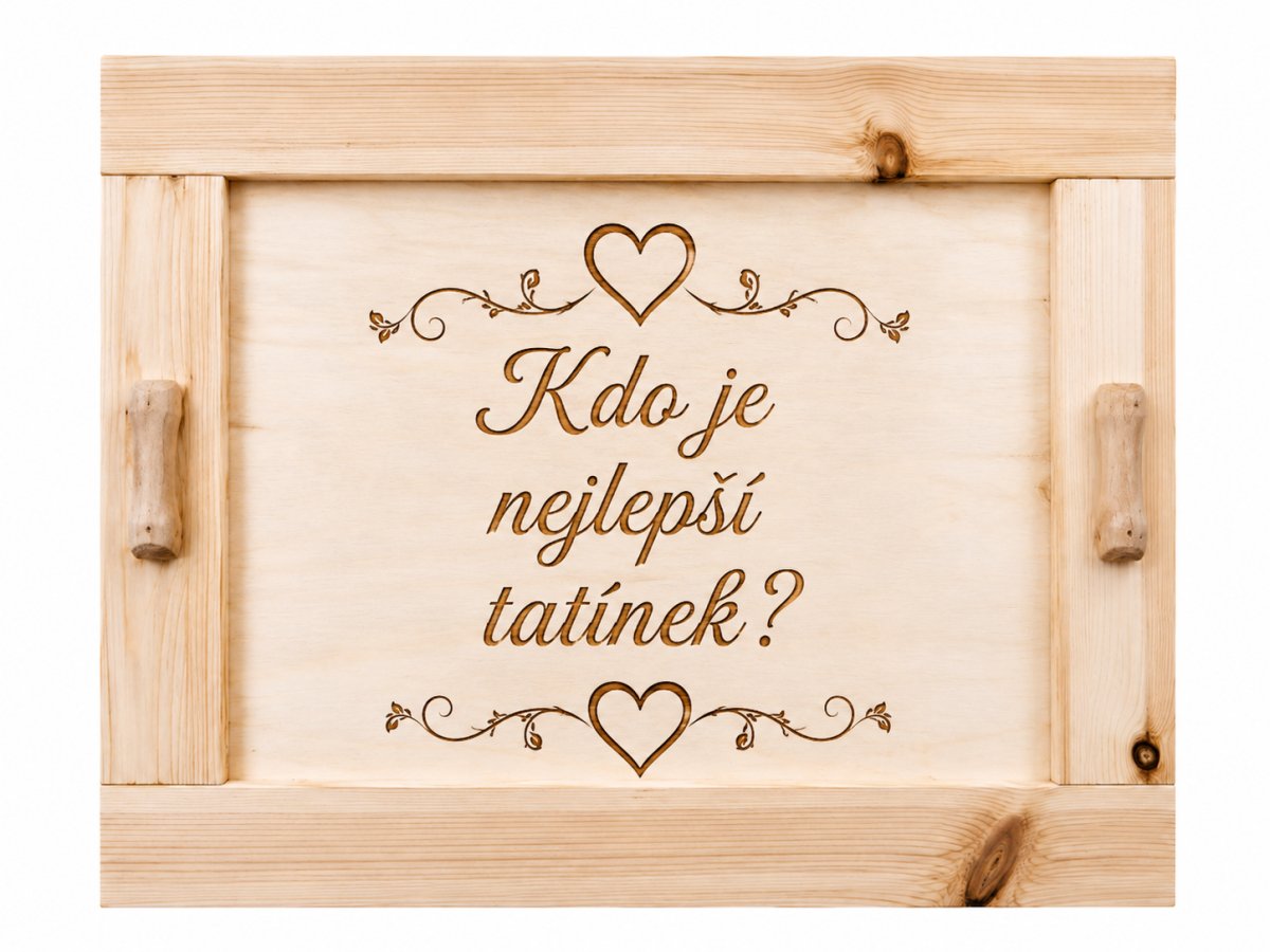 Dřevěná bedna - Smrkové dřevo - střední Dřevěná bedna - Smrkové dřevo - střední: Kdo je nejlepší tatínek