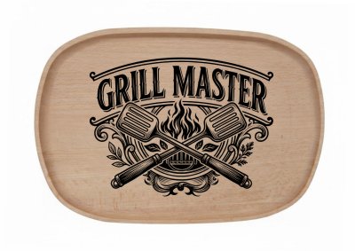 Dřevěný podnos z bukového masivu - Gril-sezona Podnosy - Gril: Grill Master