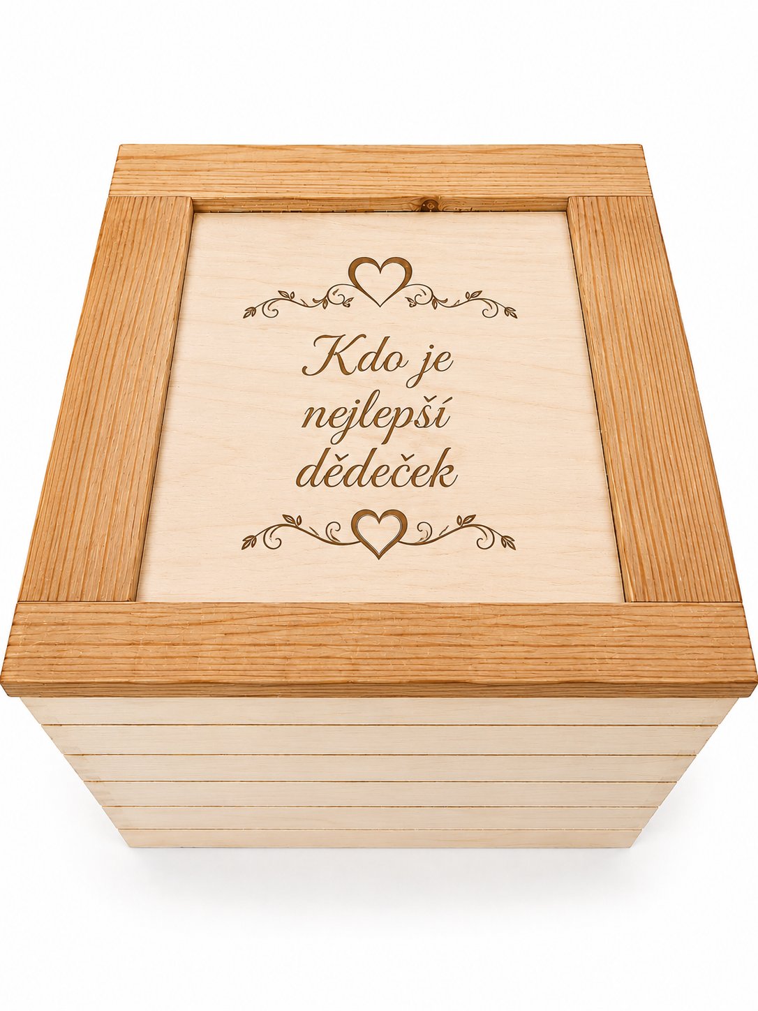 Dřevěná bedna - Smrkové dřevo - střední- hladká Dřevěná bedna - Smrkové dřevo - střední hladká: Dědeček