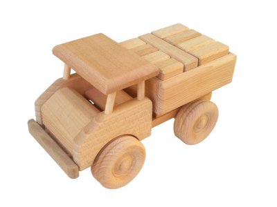 Masivní dřevěné auto pro nejmenší | Ručně broušené